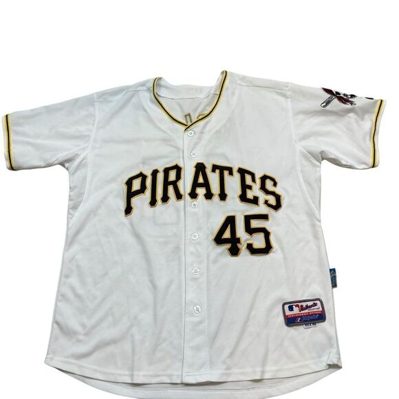 Men’s Pittsburgh Pirates Majestic Brand Stitch On Cole‎ 45 Jersey Size 48 - Picture 1 of 9